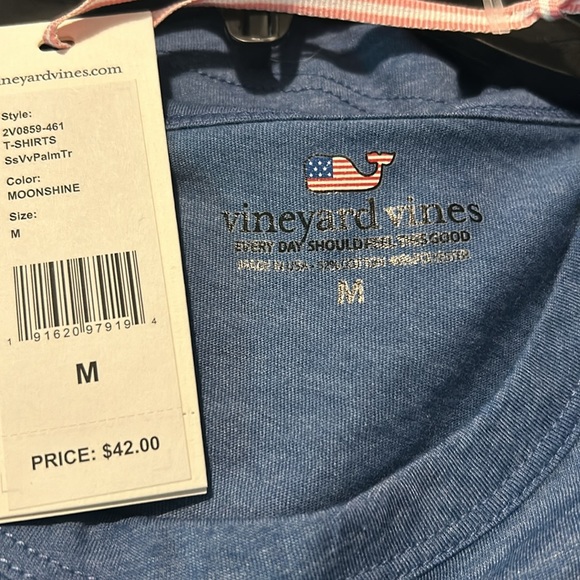 Vineyard vines, ladies, blue T-shirt with print S M L brand new - Picture 4 of 4